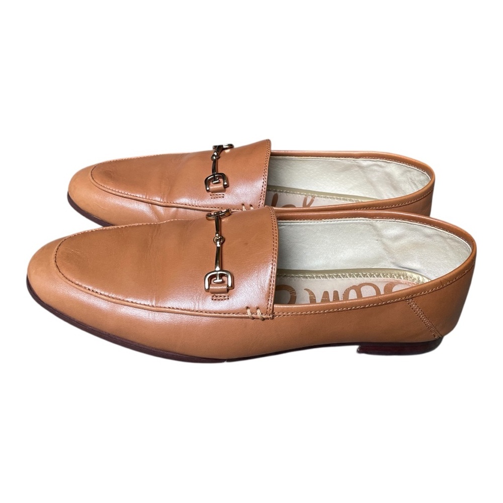 Sam Edelman Tan Leather Horsebit Loafers
